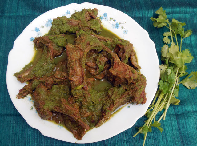 Green Masala Mutton Chops