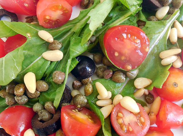 Arugula, Capers & Tomato Salad
