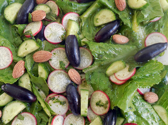 Romaine, Radish & Grape Salad
