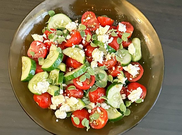 Fresh Oregano & Feta Salad